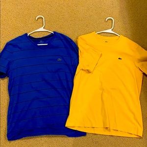 Each worn once! Lacoste tshirts. So soft.